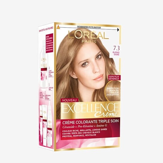 

Темно-золотистый блондин Loreal Excellence Crème 7.3, L'oréal Paris