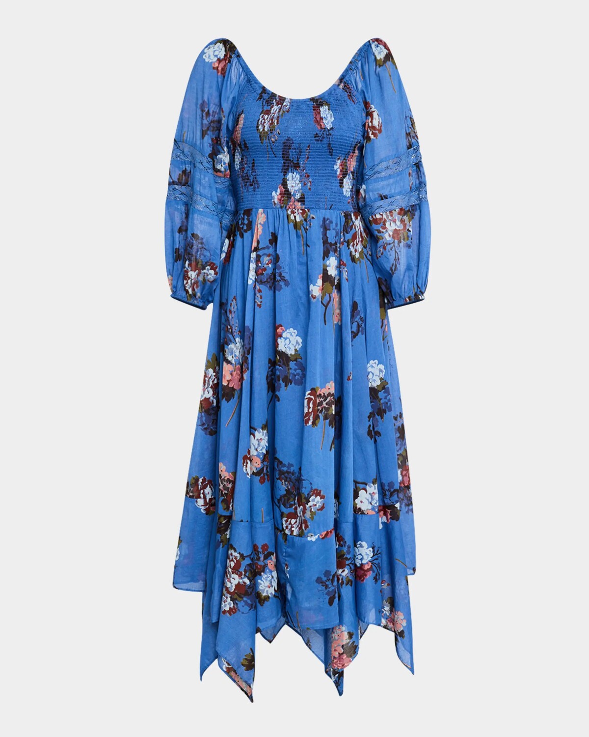 

Платье макси Morning Glory Free People, цвет Dutch Blue Combo