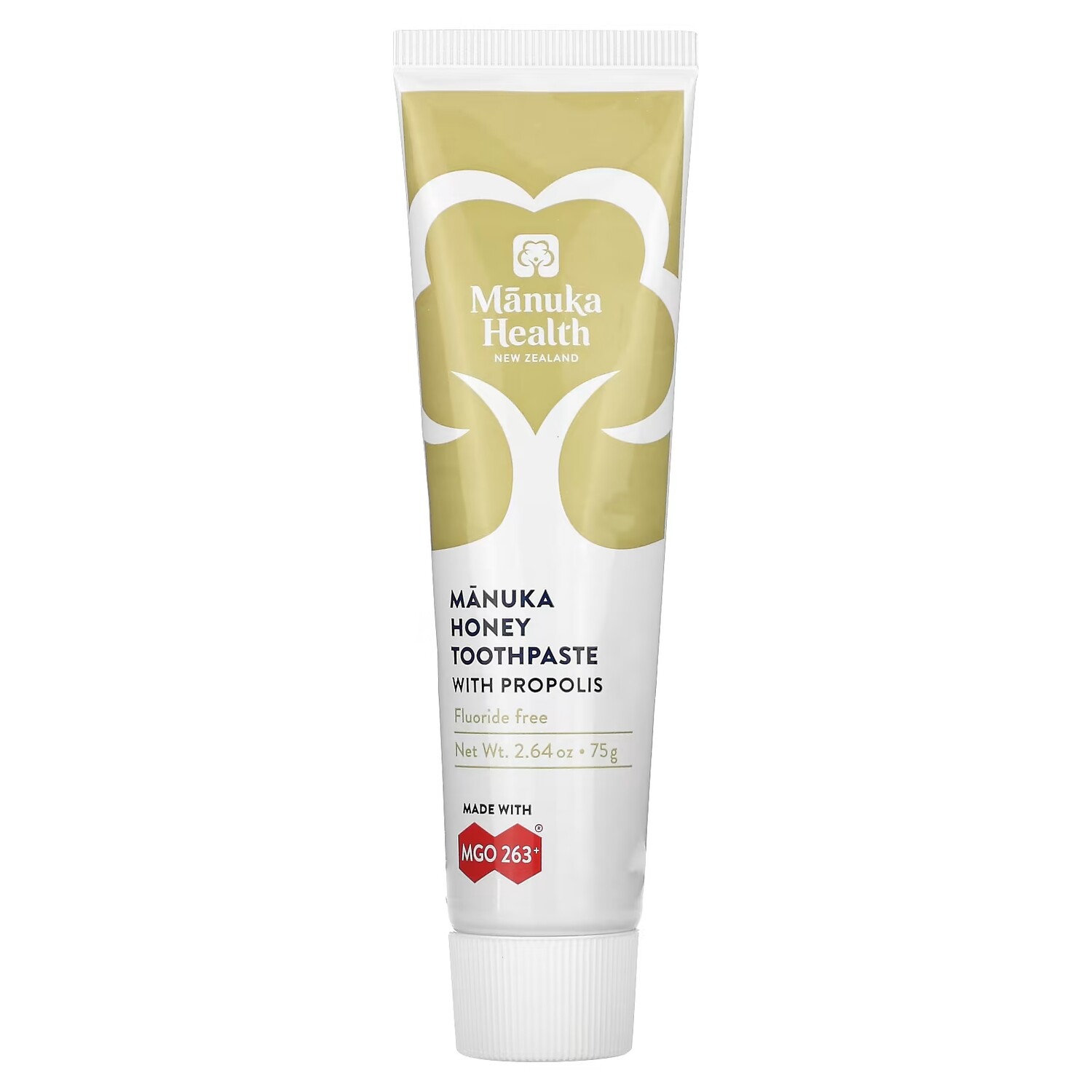 

Зубная паста Manuka Health без фтора с медом манука и прополисом, 75 гр.