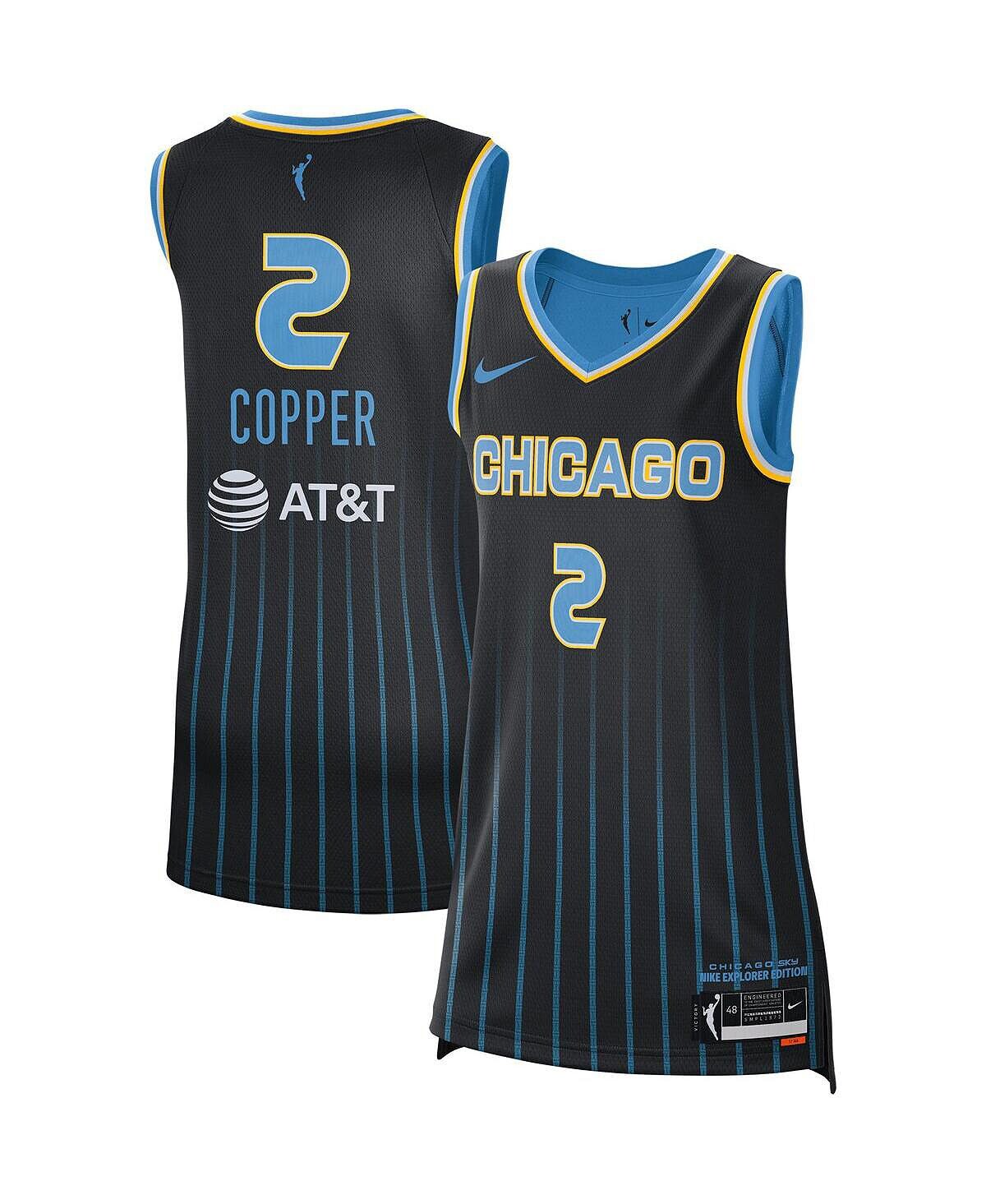 

Мужское джерси Kahleah Copper Black Chicago Sky 2021 Explorer Edition Victory Player Nike