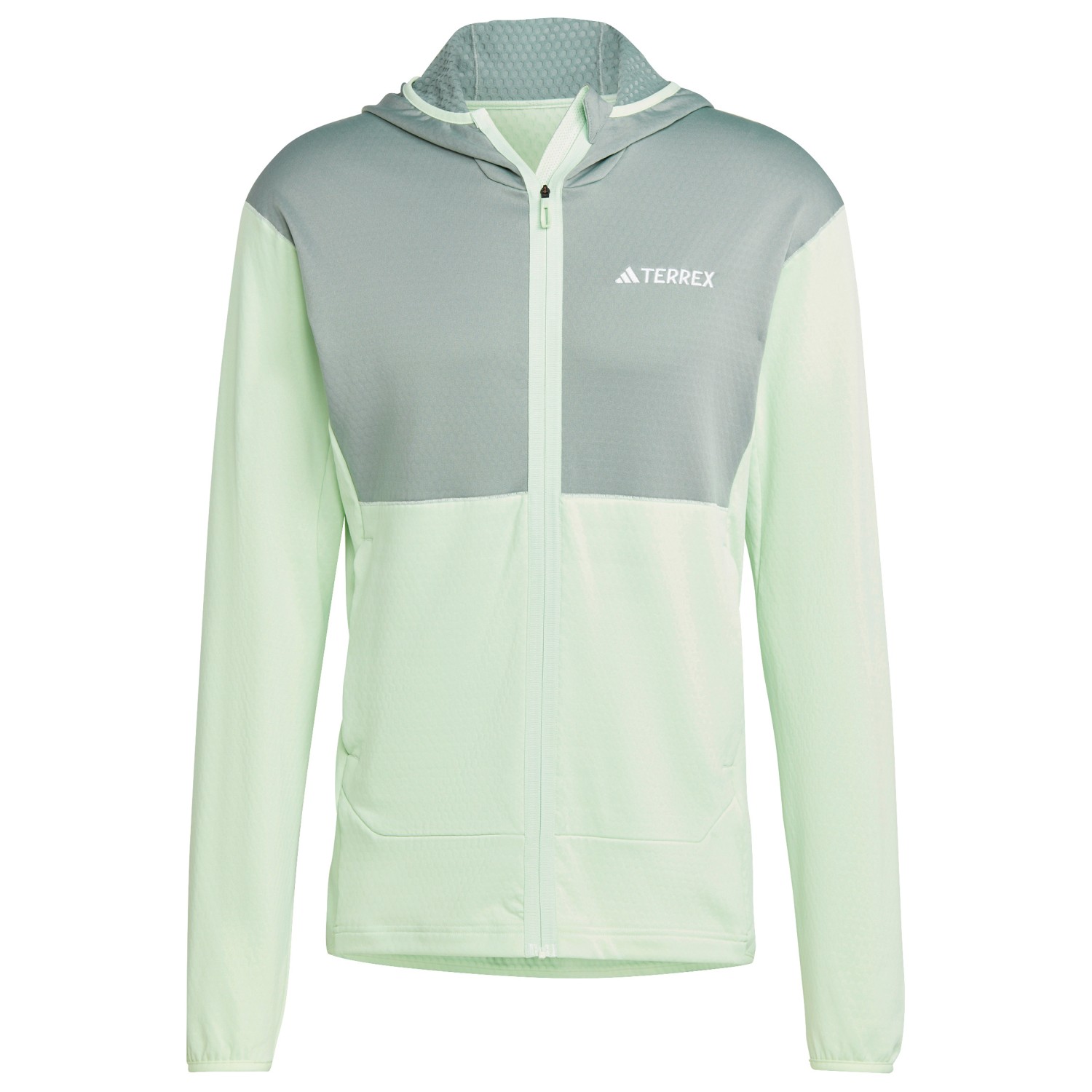 цена Флисовая жилетка Adidas Terrex Terrex Xperior Light Fleece Hooded, цвет Semi Green Spark/Silver Green