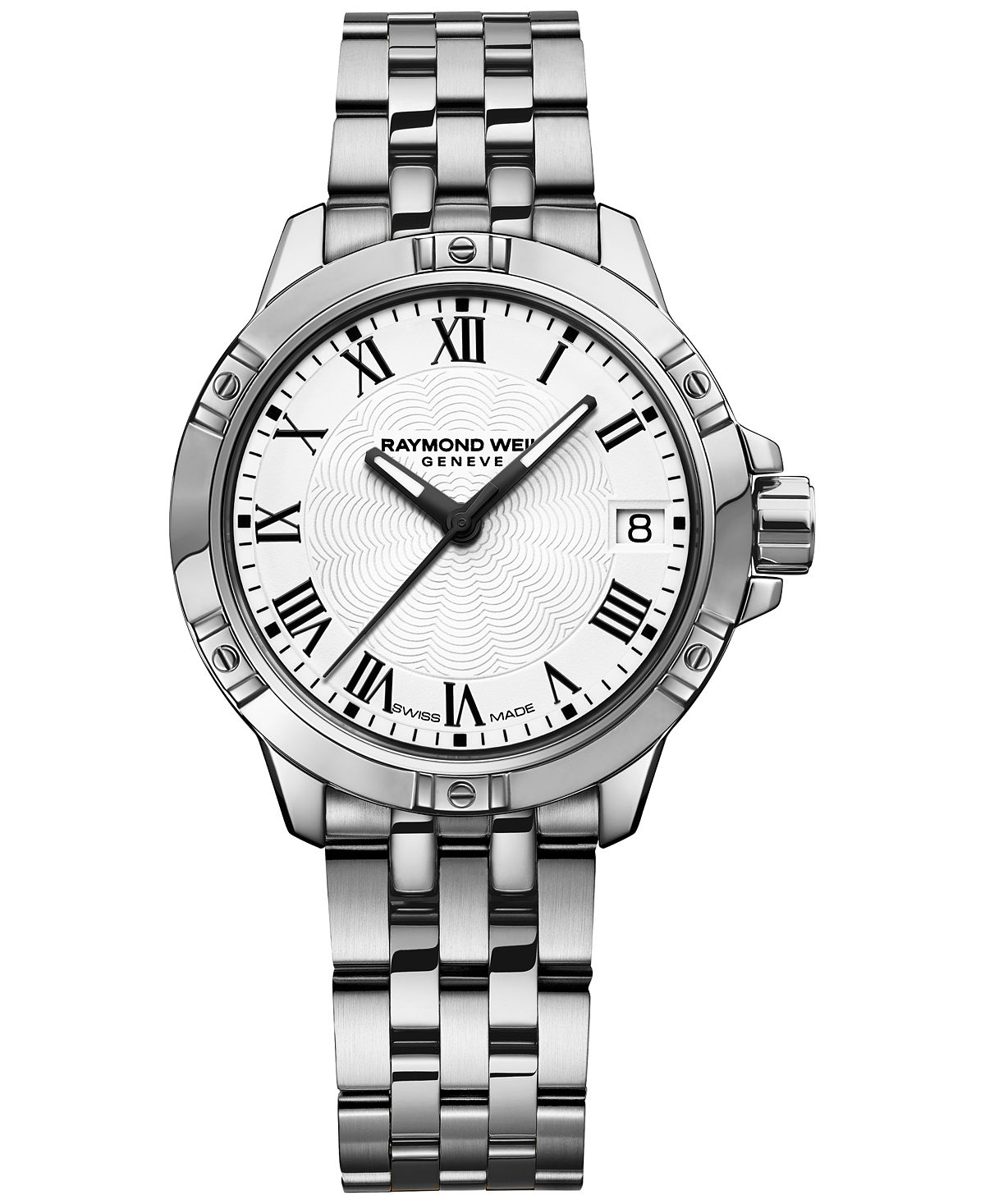 Швейцарские женские часы Tango с браслетом из нержавеющей стали, 30 мм 5960-ST-00300 Raymond Weil, серебро