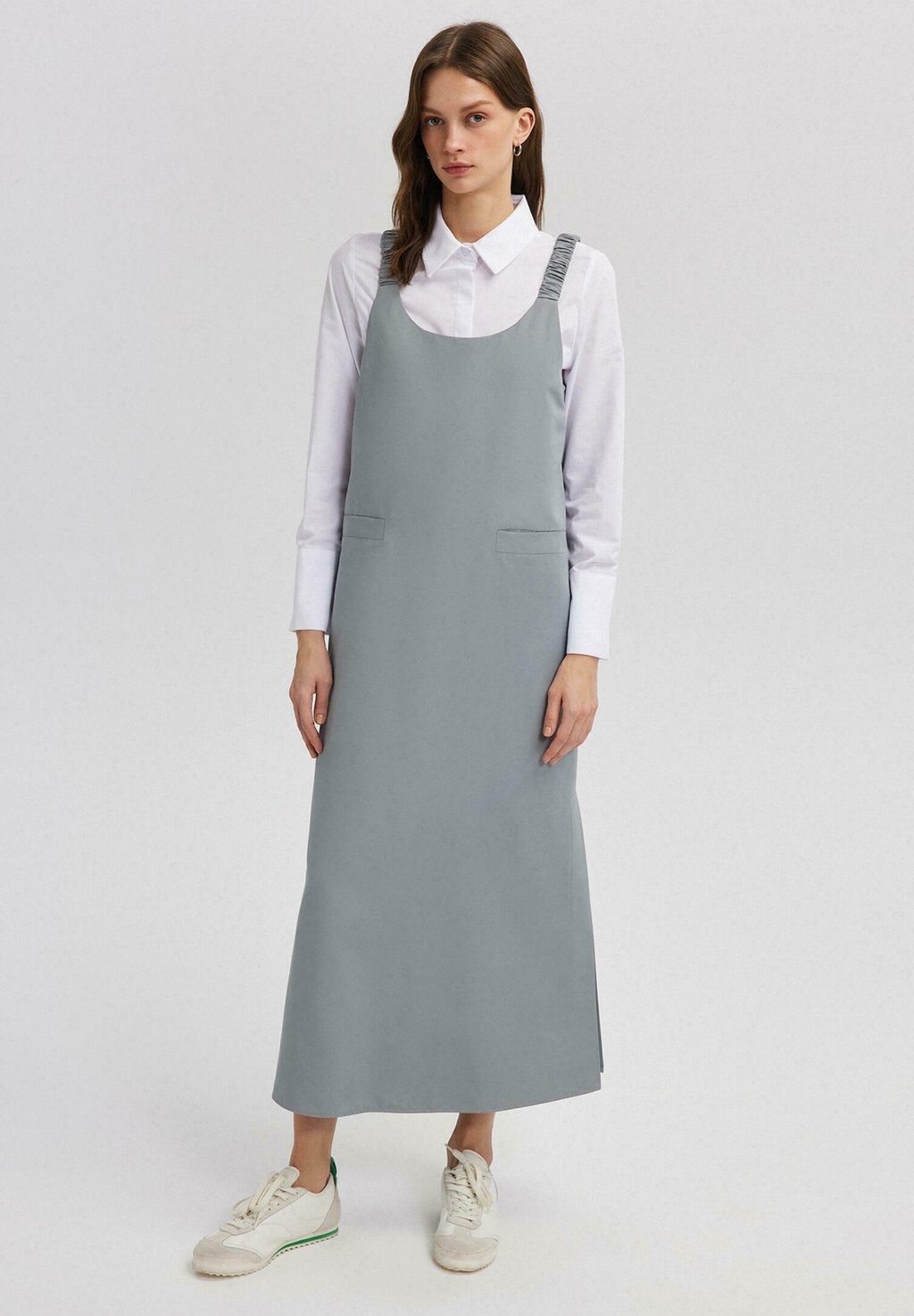 

Платье макси THICK STRAP Touché Privé, цвет grey
