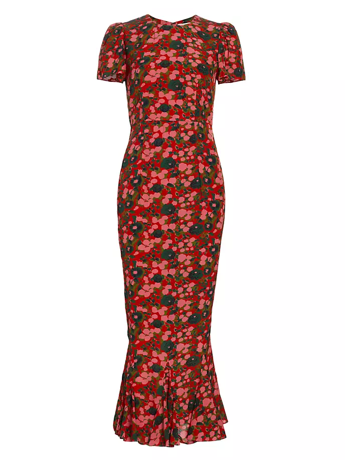 Платье макси с цветочным принтом Lulani Rhode, цвет flora splash