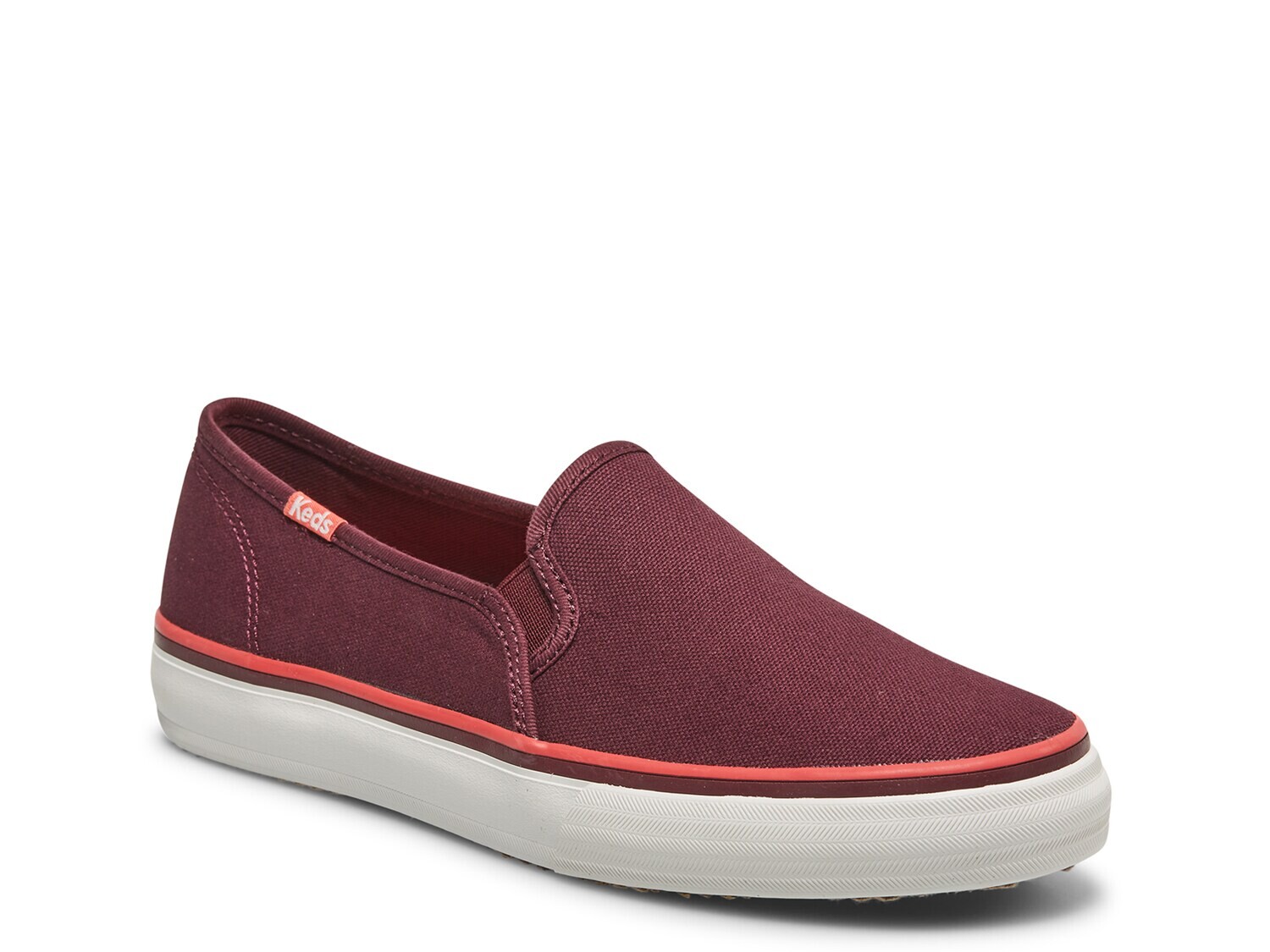 

Слипоны женские Keds Double Decker, темно-фиолетовый / красный