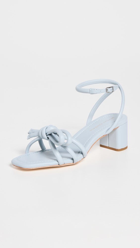 

Сандалии Loeffler Randall Mikel Mid Heel Bow, синий