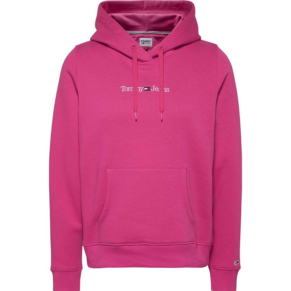 

Худи Tommy Jeans Regular Serif Linear, розовый