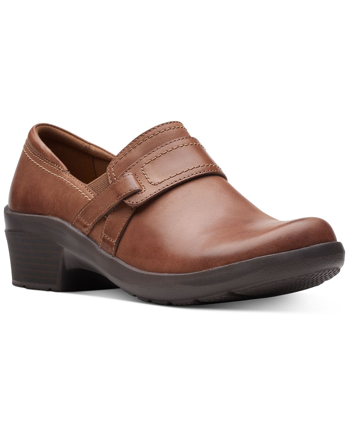 

Женские слипоны Angie Poppy Clarks, коричневый