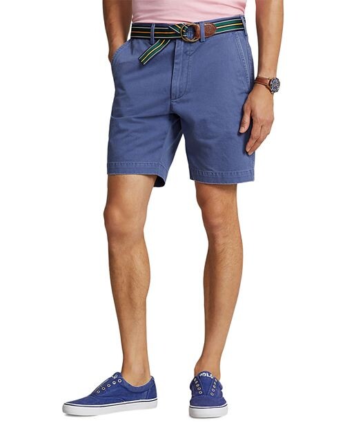 

Шорты чинос прямого кроя Salinger 8 дюймов Polo Ralph Lauren, цвет Blue
