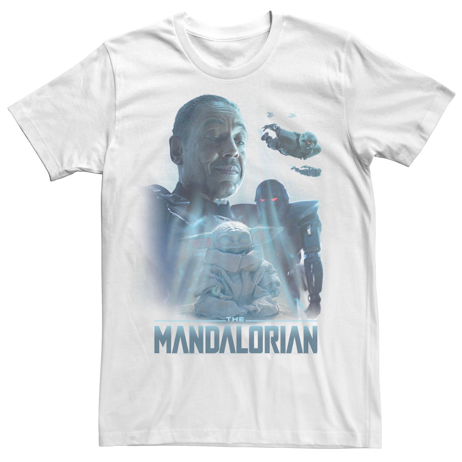 Мужская футболка Star Wars: The Mandalorian Grogu Moff Gideon Collage R14 набор футболка фигурка funko pop tees star wars the mandalorian – moff gideon