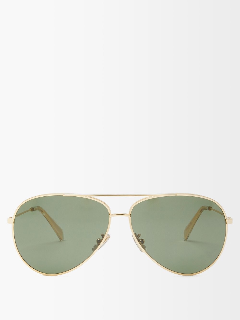 

Солнцезащитные очки-авиаторы в металлической оправе Celine Eyewear, золото