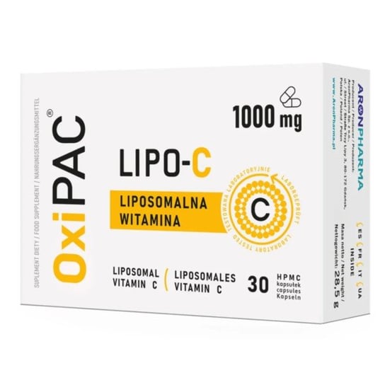 OxiPAC Lipo-C – 30 капсул HPMC AronPharma lipo flavonoid профилактика здоровья ушей 40 капсул