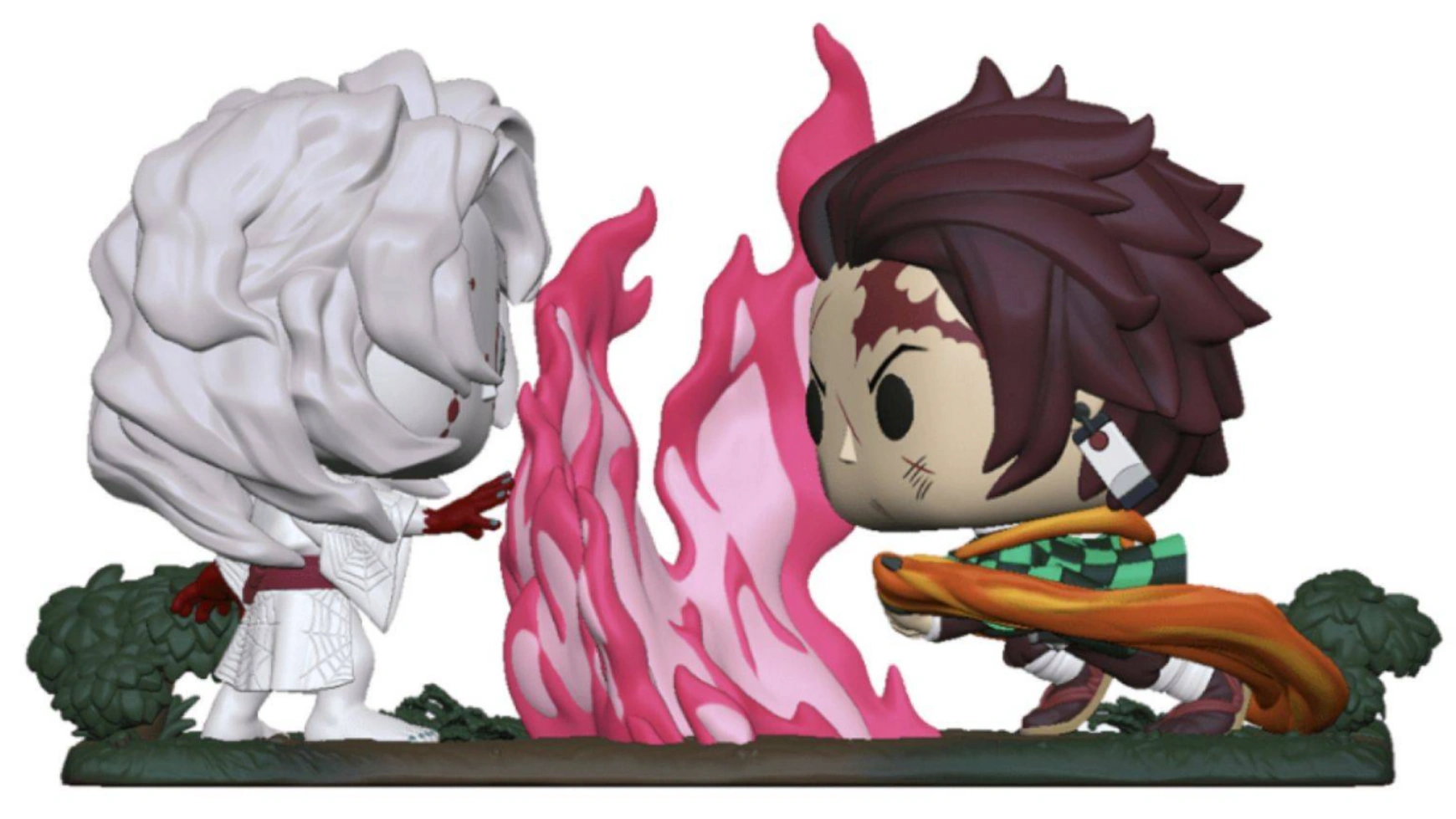 

Funko - Pop! Demon Slayer Танджиро против Руи, виниловая пластинка Movie Moment, аниме-фигурка