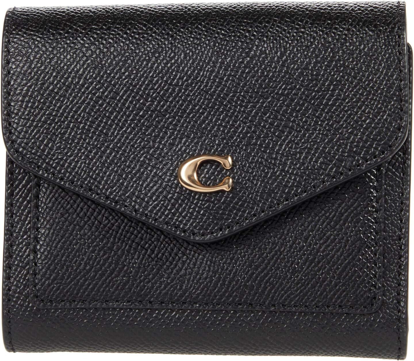 

Маленький кошелек Wyn из перекрестной зернистой кожи COACH, цвет LI/Black