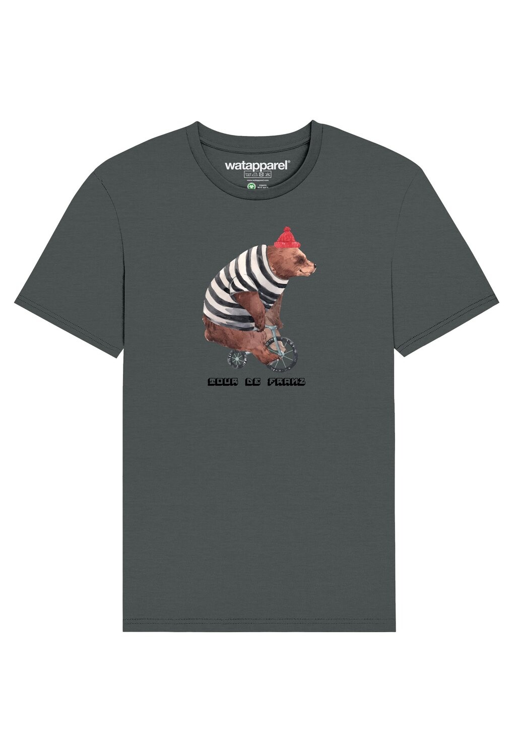 

Футболка с принтом TOUR DE FRANZ Watapparel, цвет anthracite