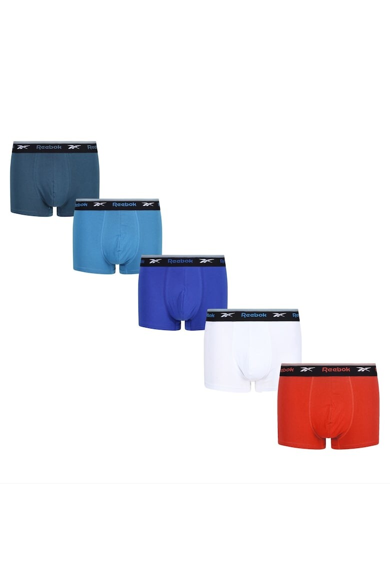 

Боксеры с логотипом, 5 пар Reebok, красный