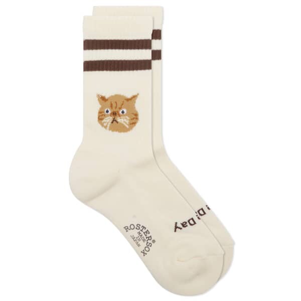 

Носки с котами Rostersox, коричневый