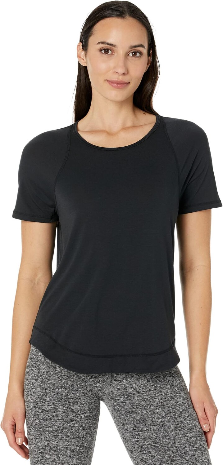 

Топ с короткими рукавами Breathe Easy Sweaty Betty, черный