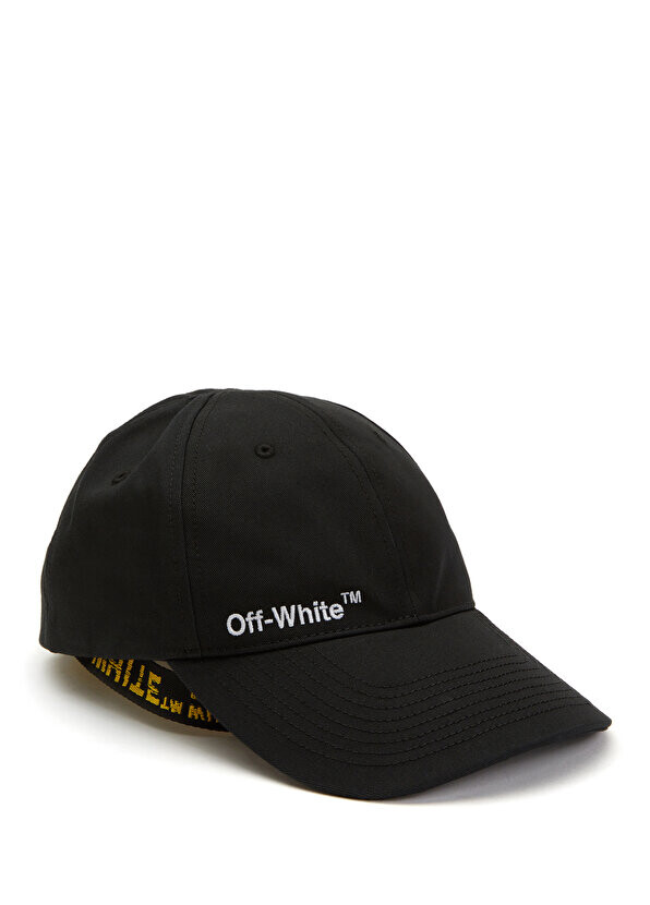 

Женская шляпа с черным логотипом Off-White