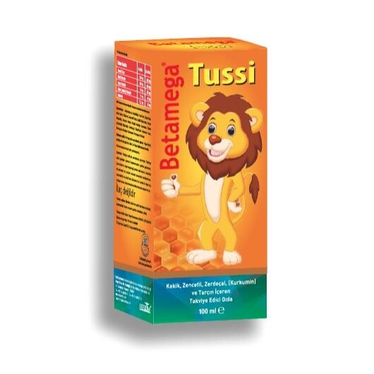 

Сироп Betamega Tussi с тимьяном, имбирем, куркумой и корицей 100 мл HEKİM