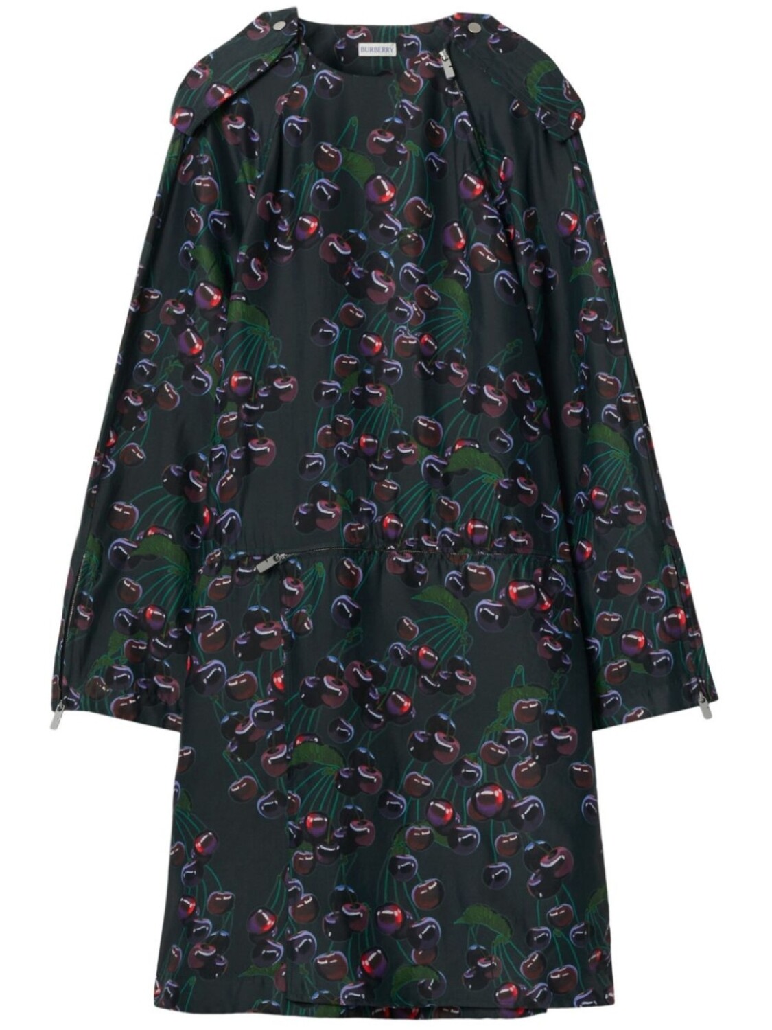 

Платье мини с принтом Cherry Burberry, зеленый
