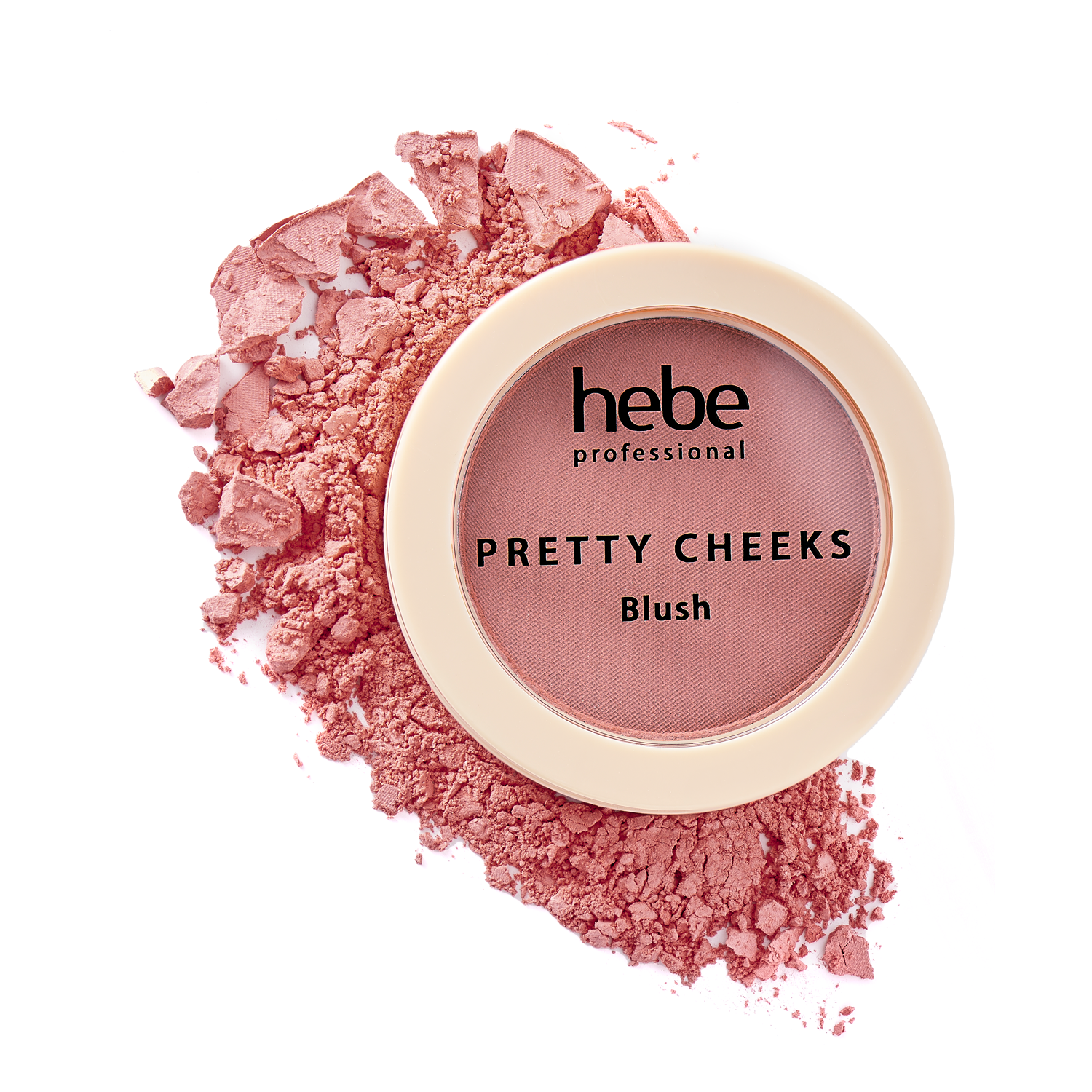 Теплые лиловые румяна Hebe Professional Pretty Cheeks Blush, 3,5 гр hebe