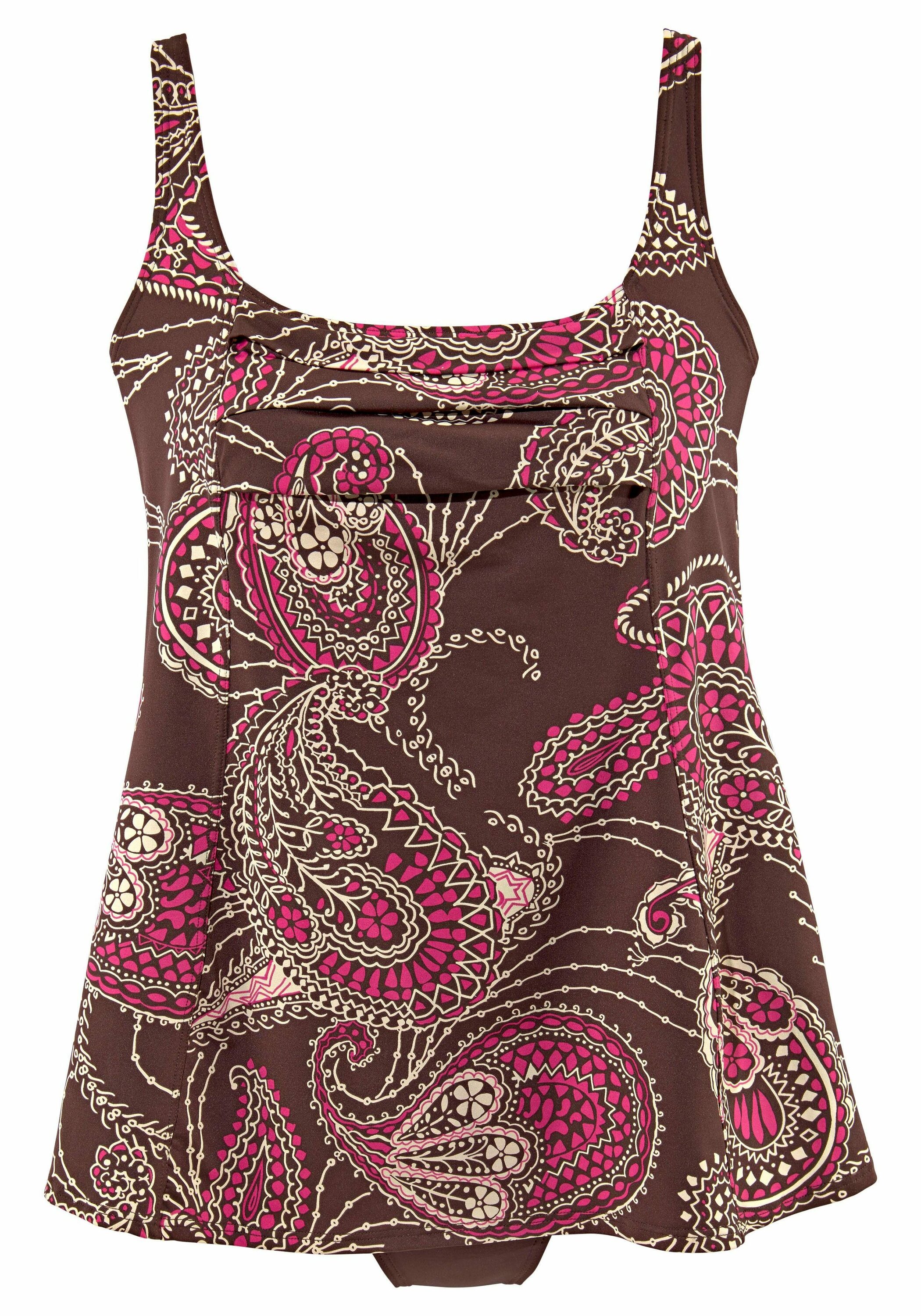 Купальник LASCANA Badekleid, цвет braun bedruckt платье lascana wickel цвет braun lindgrün bedruckt