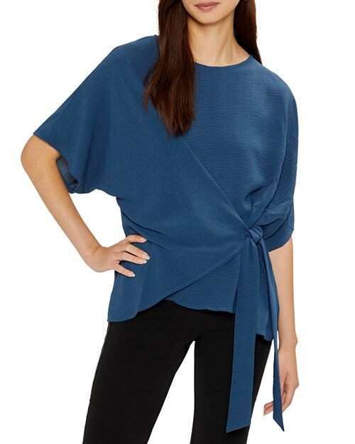 

Топ Blair с завязкой спереди Three Dots, цвет Blue