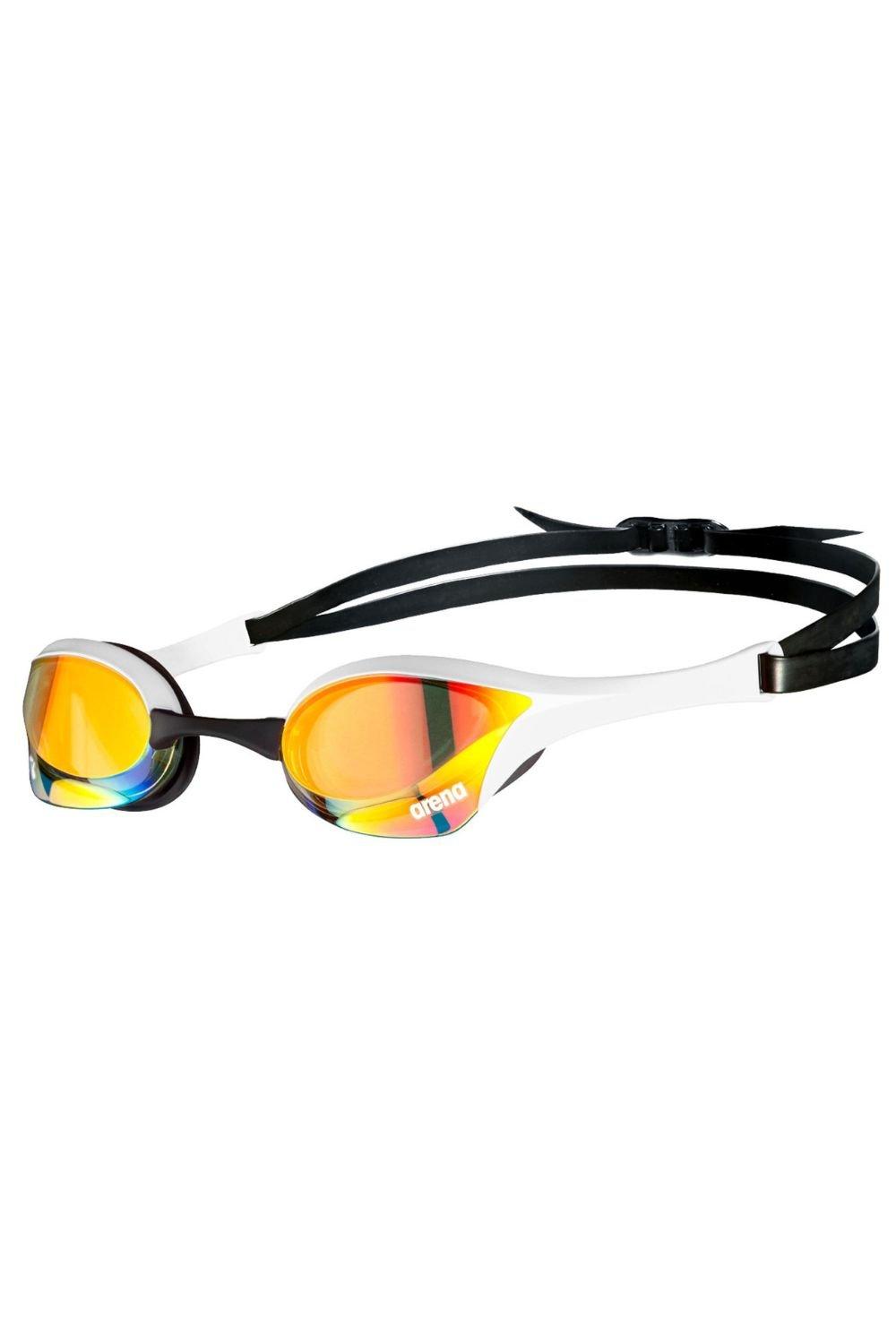 Очки для плавания Cobra Ultra Swipe Mirror - Зеркальные линзы Arena, белый очки для плавания arena cobra swipe белые