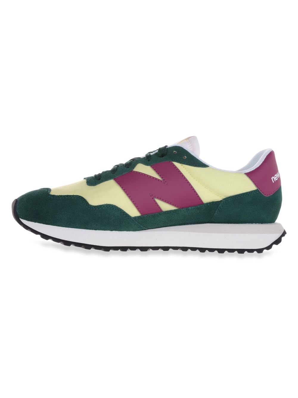 

Замшевые нейлоновые беговые кроссовки 237 с логотипом New Balance, зеленый