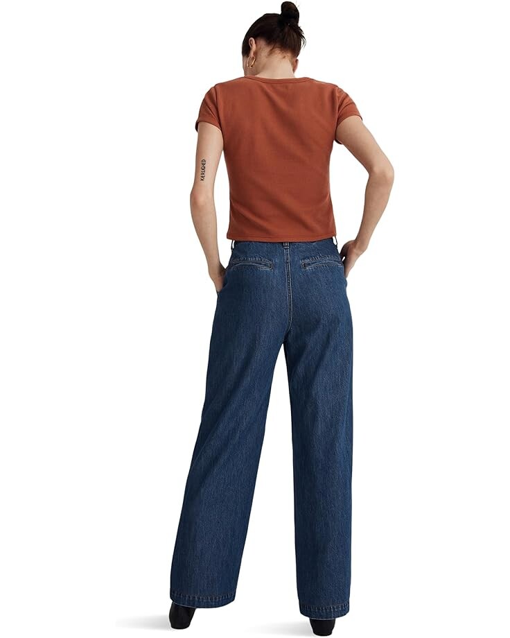 

Футболка Madewell Aster Henley Tee, цвет Afterglow Red