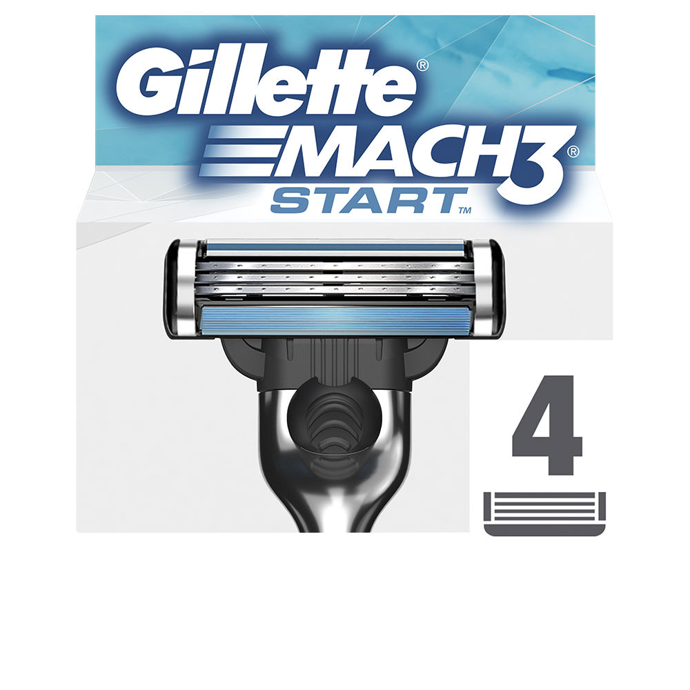 Лезвия бритвы Mach 3 start cargador 4 recambios Gillette, 4 шт