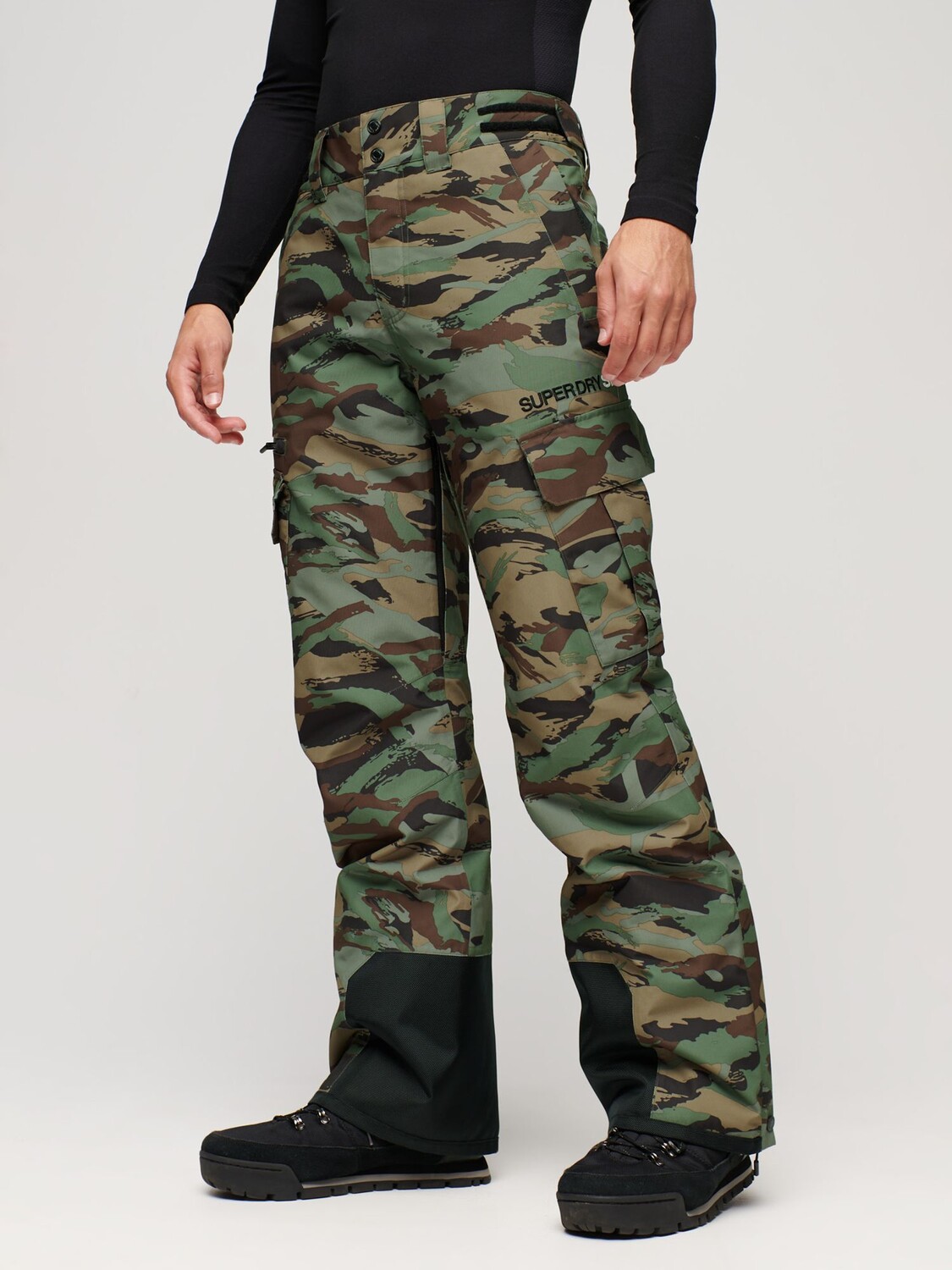 

Лыжные брюки Ultimate Rescue Superdry, лесной зеленый камуфляж