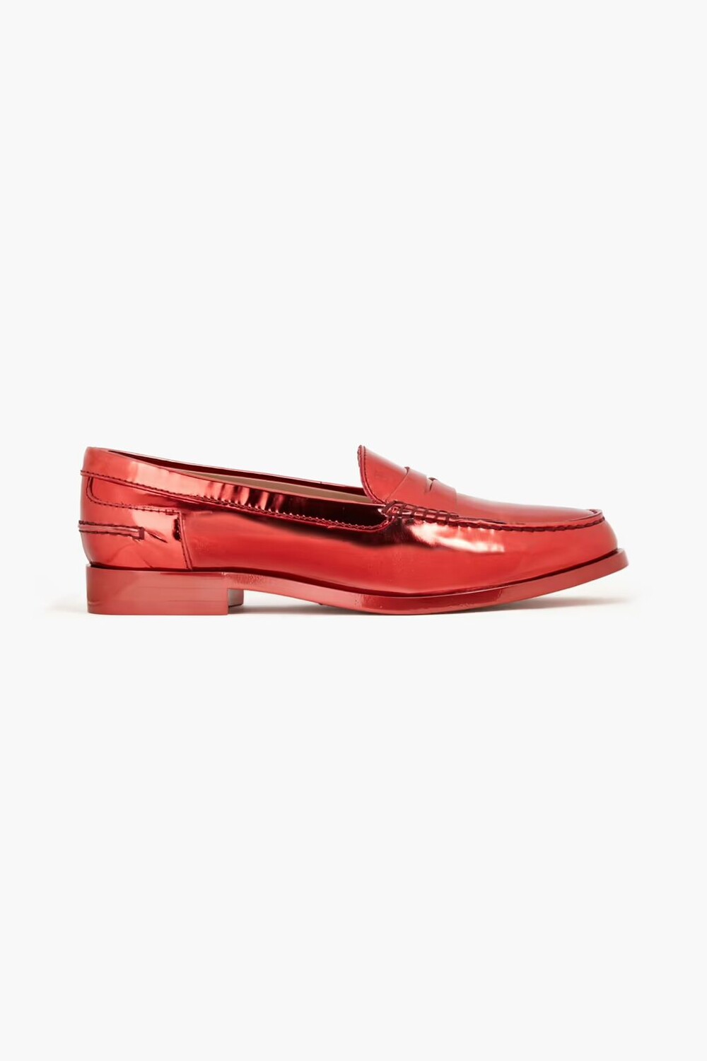 

Лоферы Alber Elbaz из зеркальной кожи Tod'S, красный