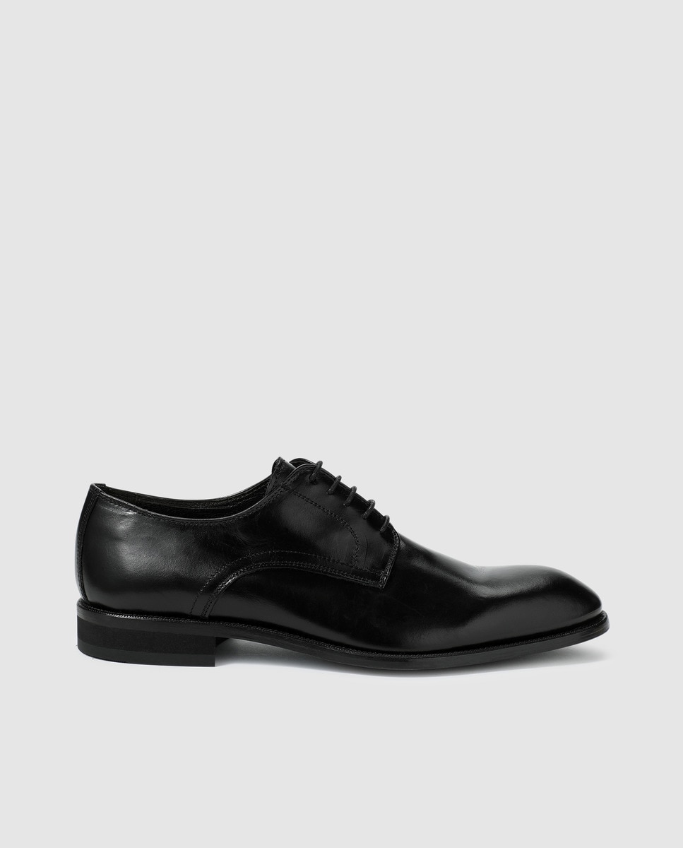 цена Мужские туфли Luis Gonzalo на шнуровке из черной кожи Luis Gonzalo, черный