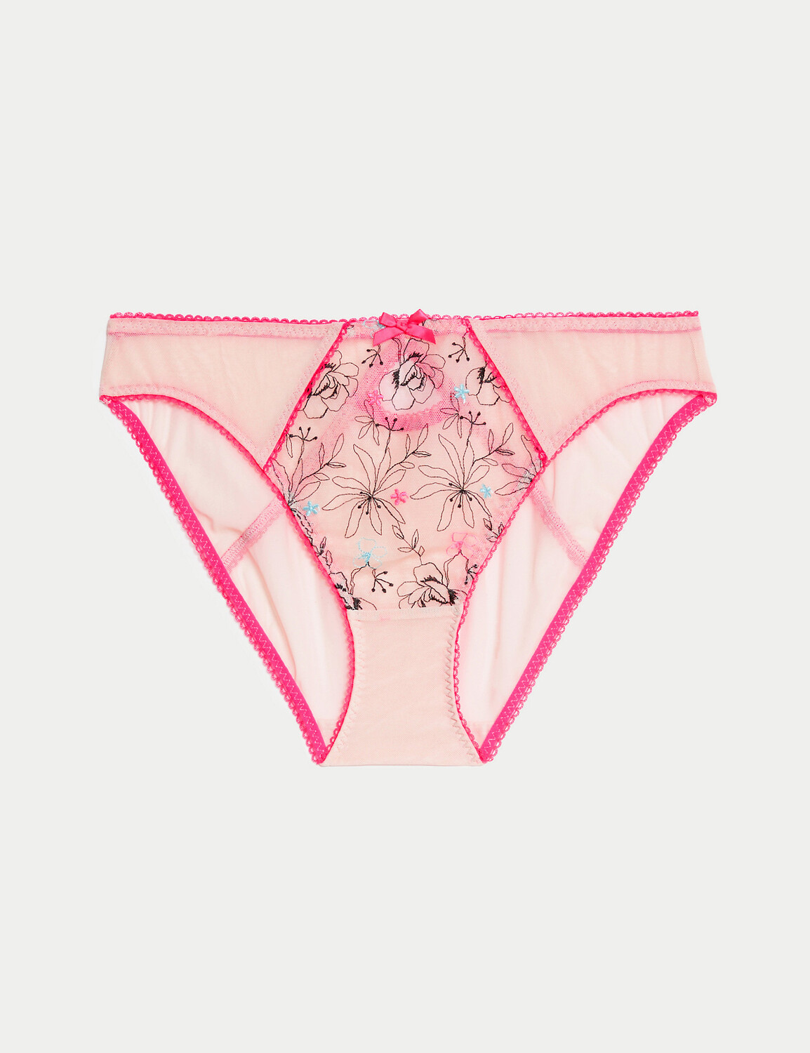 

Высокие трусики Carissa с вышивкой Boutique, розовый микс