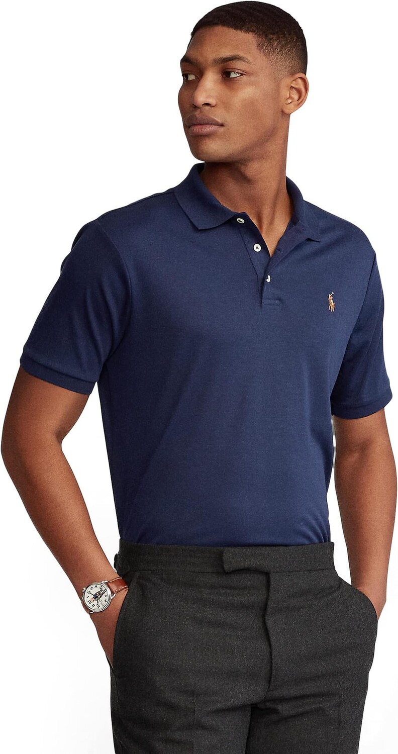 

Рубашка-поло Classic Fit Soft Cotton Polo Polo Ralph Lauren, цвет French Navy