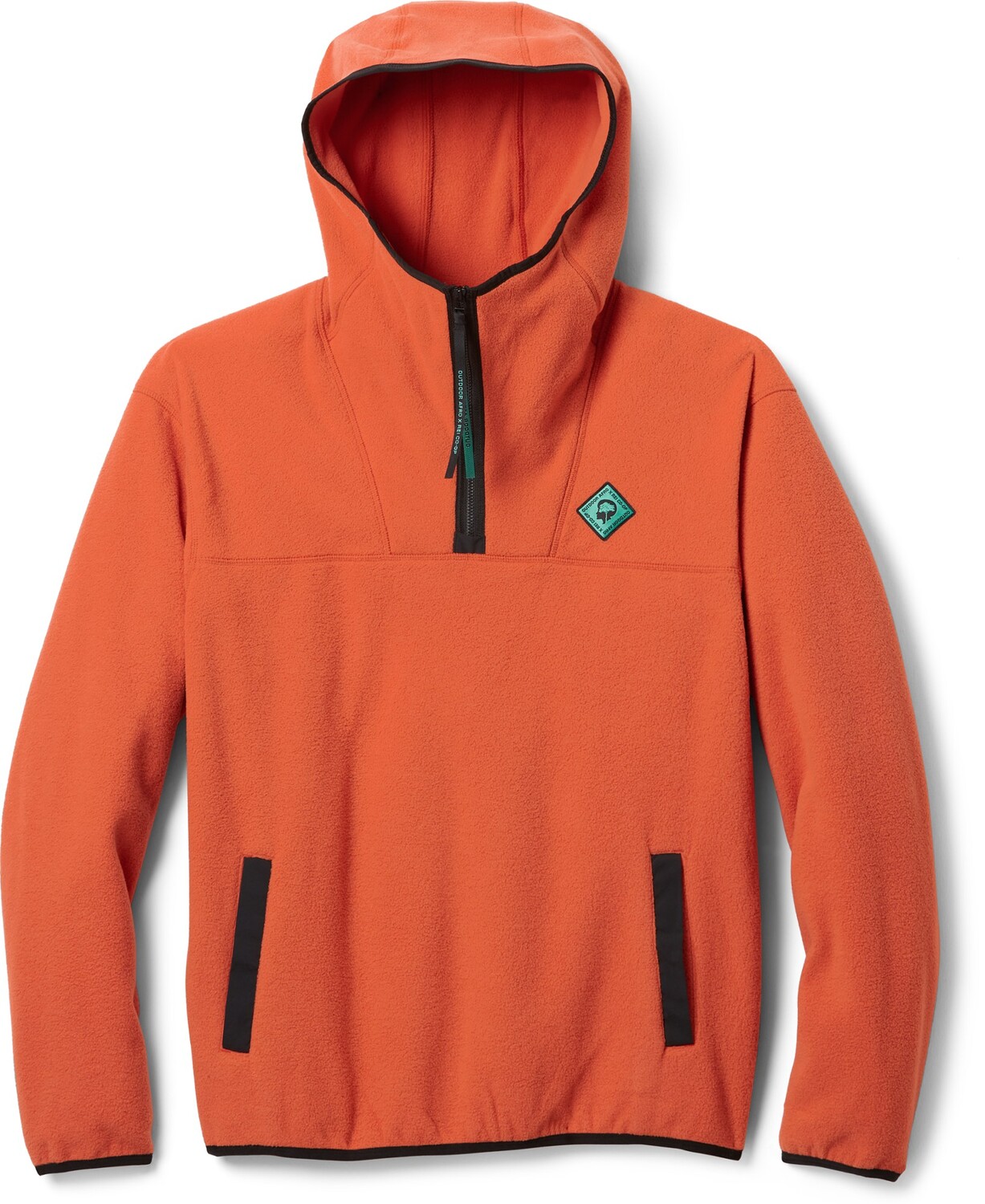 

Флисовый пуловер с капюшоном – мужской Outdoor Afro + REI Co-op, розовый
