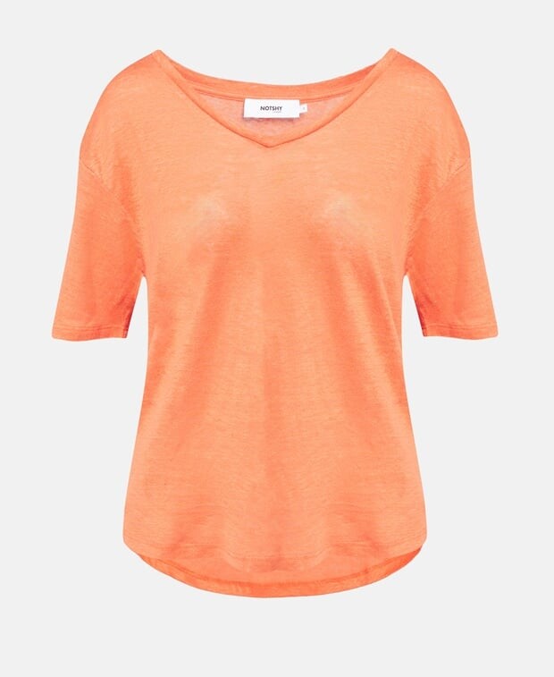 

Льняной лонгслив Notshy Cashmere, желтый