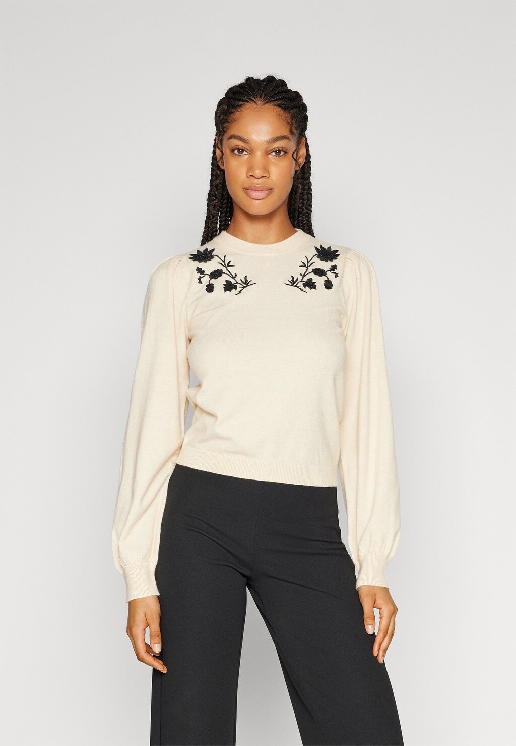 

Свитшот Object, цвет sandshell detail:black embroidery