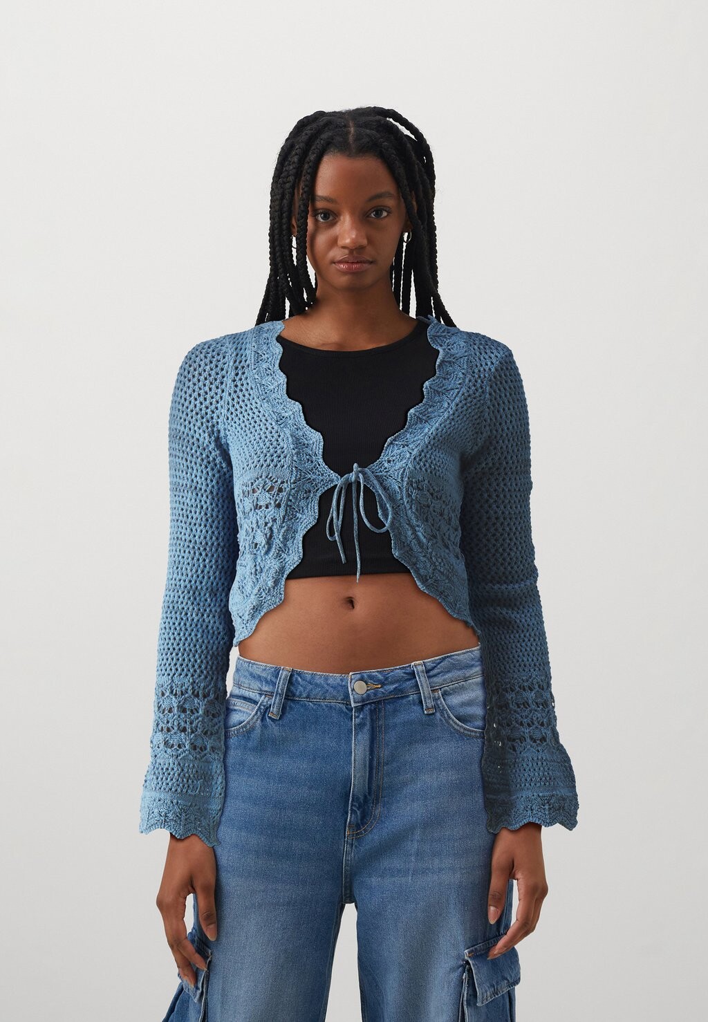 

Кардиган TIE CARDIGAN BDG Urban Outfitters, цвет acid blue