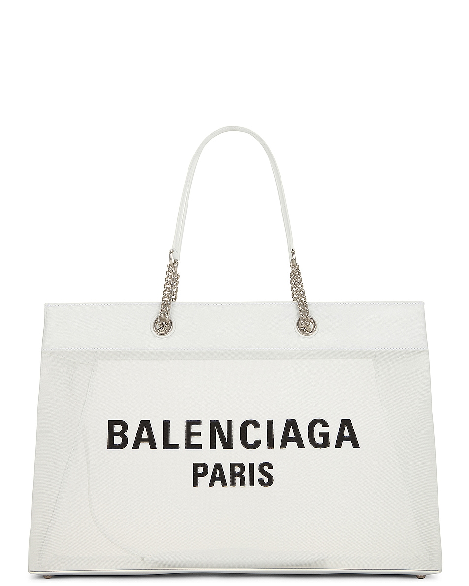 цена Сумка через плечо Balenciaga Large Duty Free Tote, цвет White & Black