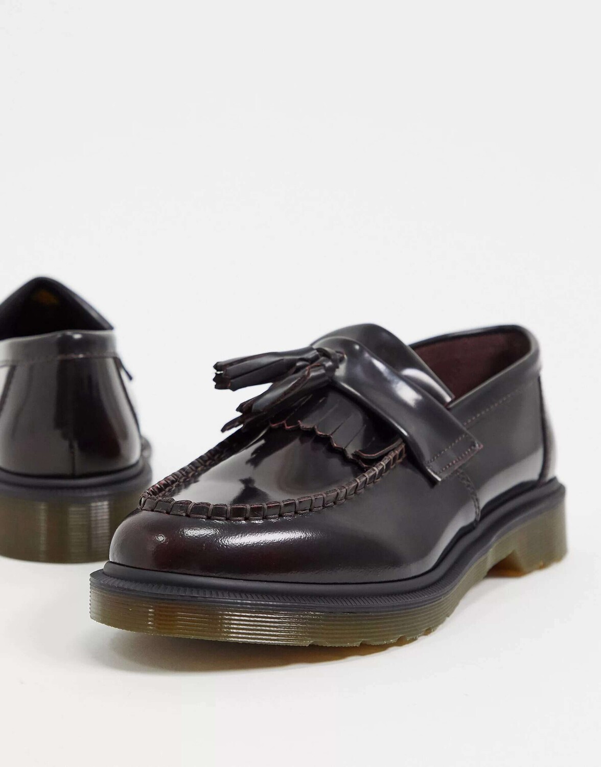 

Бордовые лоферы с кисточками Dr Martens Adrian, Красный