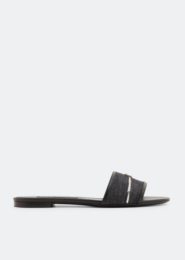 

Сандалии Dolce&Gabbana Denim Slide, черный