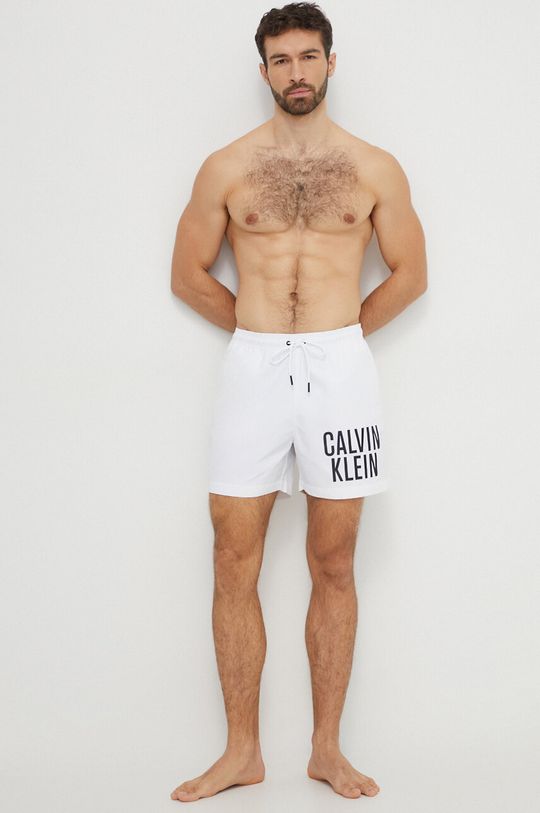 Плавки Calvin Klein, белый шорты купальные мужские calvin klein underwear цвет красный km0km00156 622 размер xl