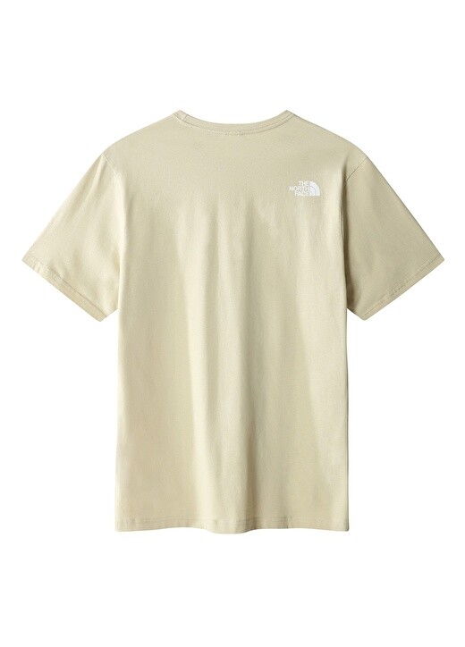 

Бежевая мужская футболка с круглым вырезом The North Face