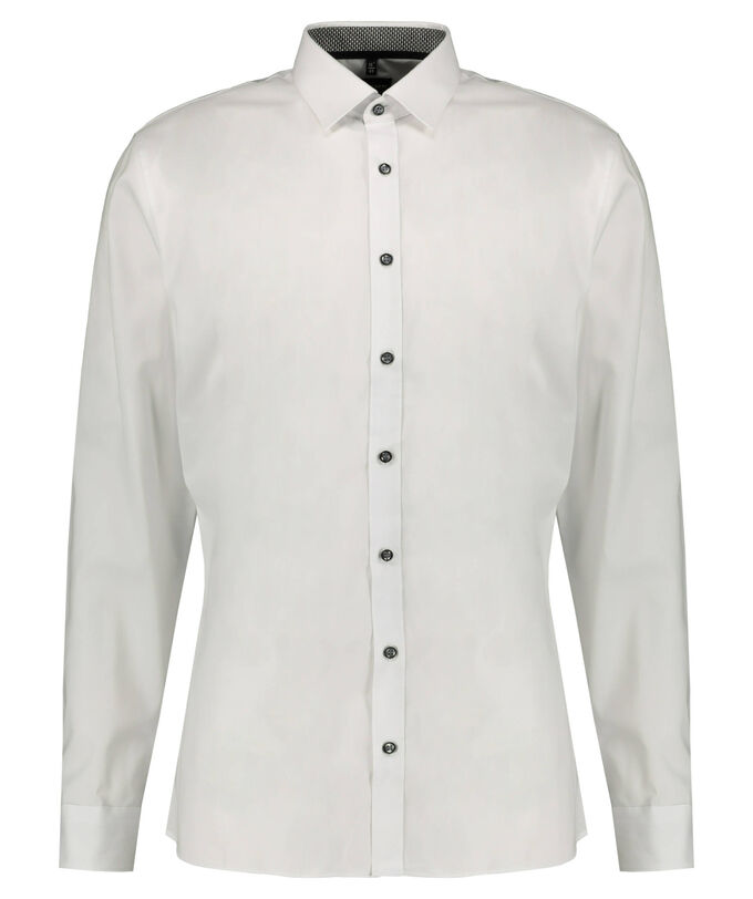 Рубашка очень узкого кроя с длинными рукавами Olymp No. Six, белый цена и фото