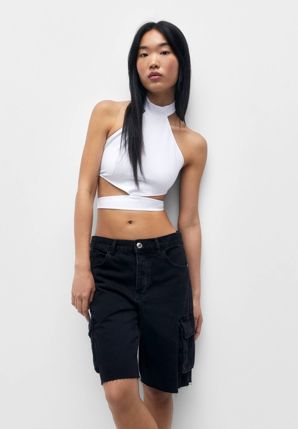 

Топ PULL&BEAR, белый