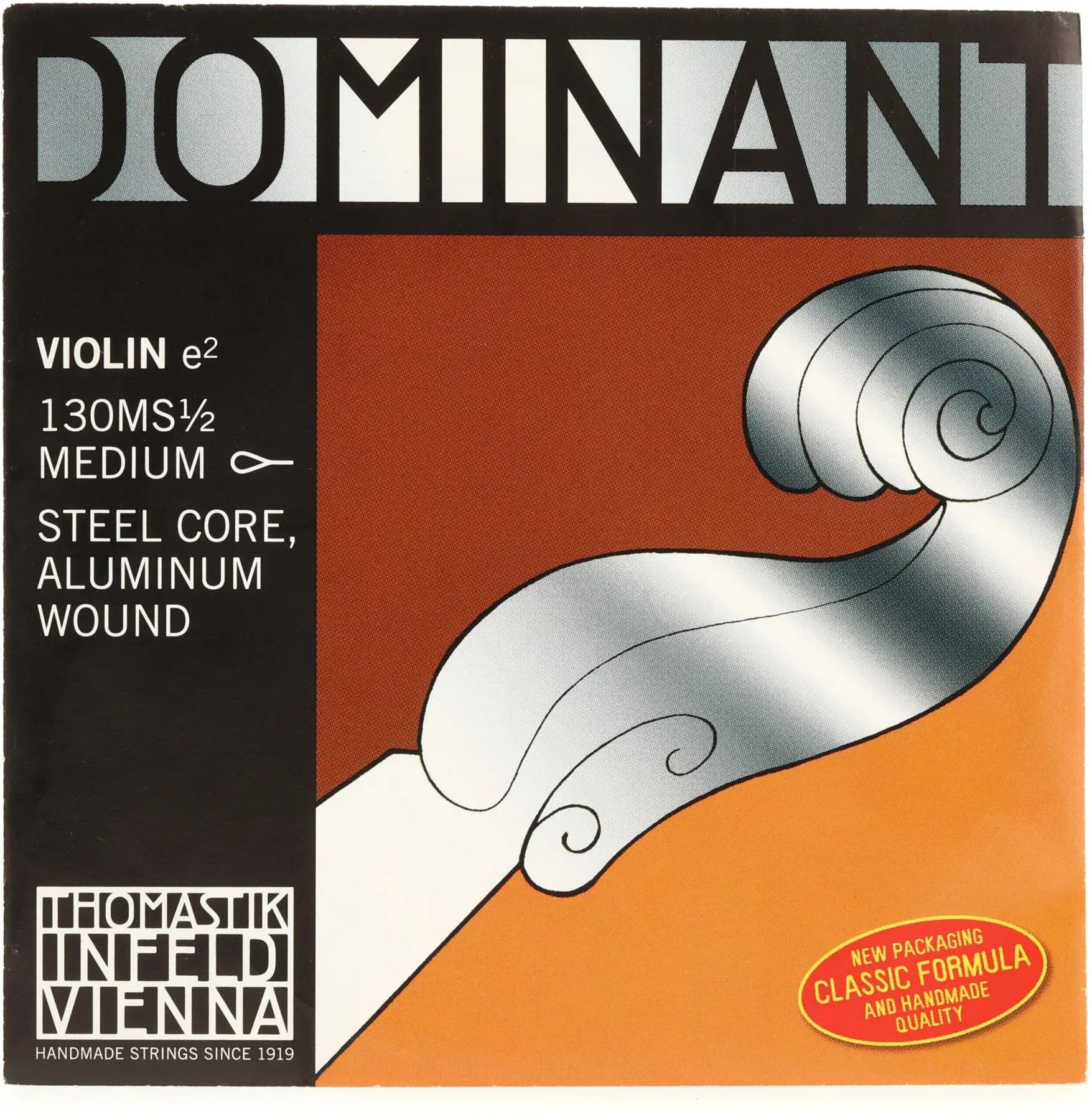 

Thomastik-Infeld 130 Dominant Violin E Струна - алюминиевая обмотка размера 1/2 с петлевым концом