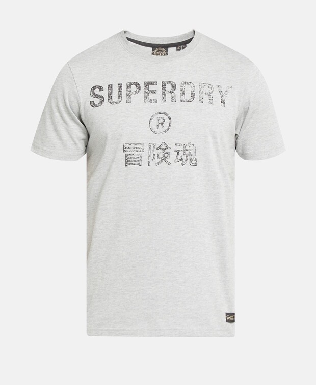 

Футболка Superdry, светло-серый